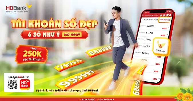 Cơ hội bay Vietjet Air 0 đồng cùng 9.000 giải thưởng cùng HDBank 2