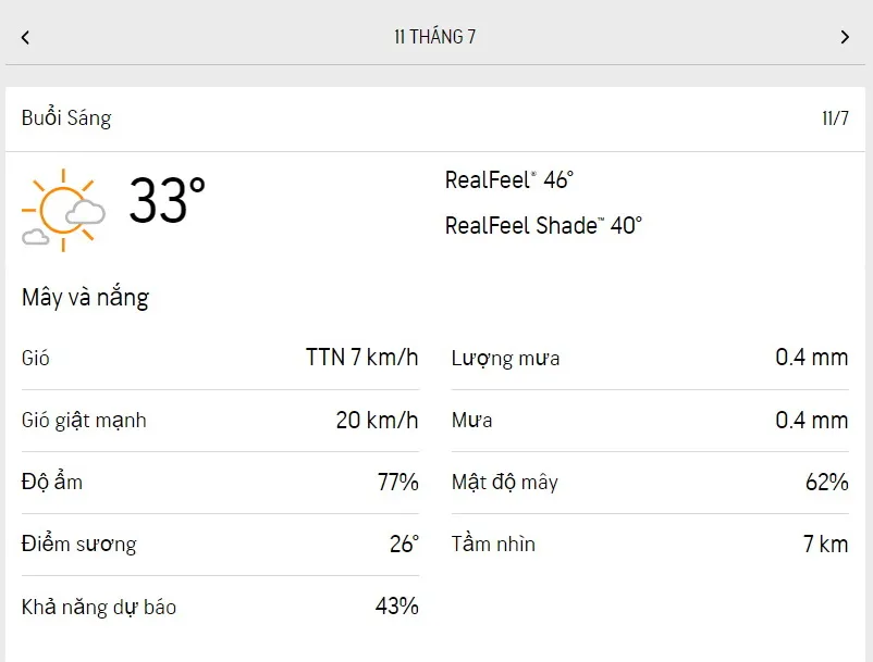 Dự báo thời tiết TPHCM hôm nay 10/7 và ngày mai 11/7/2023: Trời có nắng, giảm mưa 4