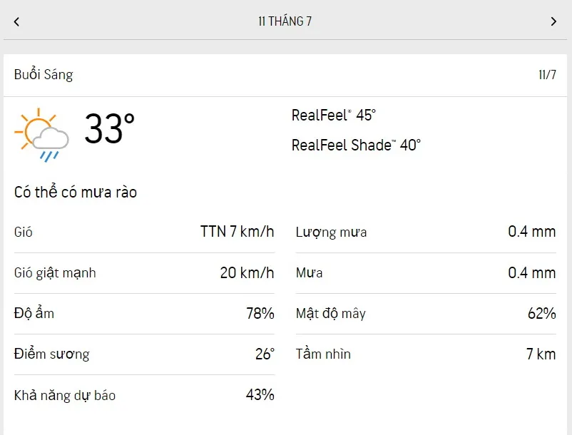 Dự báo thời tiết TPHCM hôm nay 11/7 và ngày mai 12/7/2023: Nắng nóng, lượng UV rất nguy hại 1