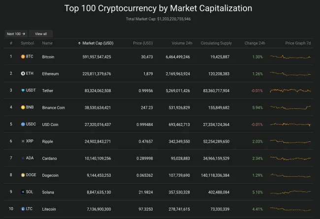 Giá Bitcoin hôm nay 11/7/2023: BTC giằng co quanh 30.000 USD 2