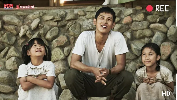 Phân cảnh yên tĩnh bình của Sang Yeol và đám trẻ con mồ côi