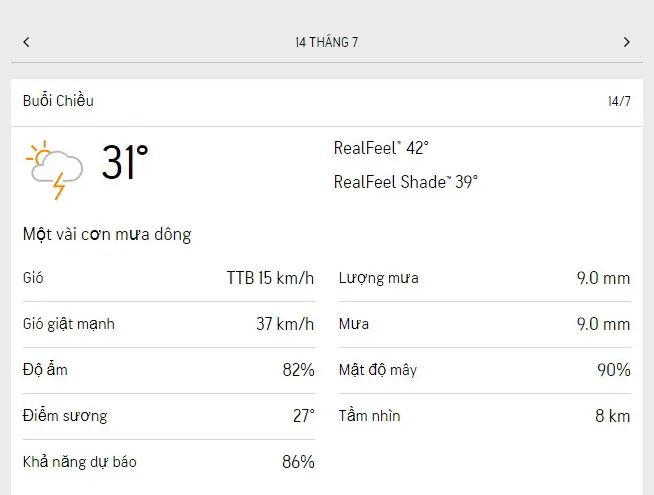 Dự báo thời tiết TPHCM hôm nay 14/7 và ngày mai 15/7/2023: Trời nắng, mưa dông rải rác vào chiều tối 2