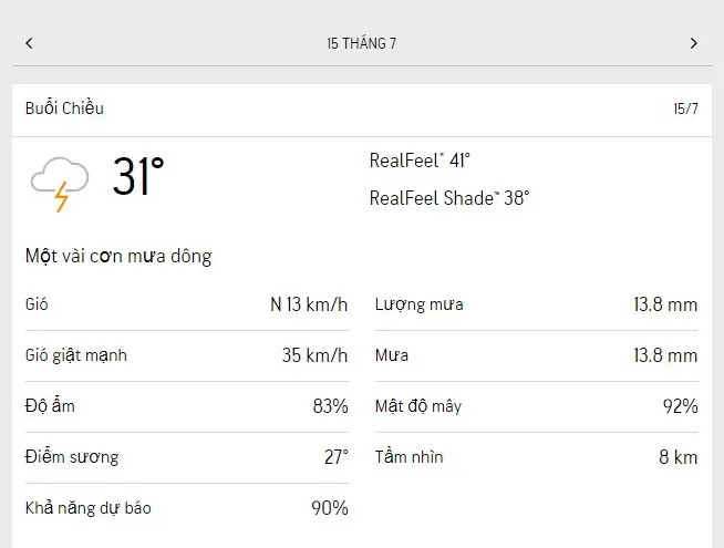 Dự báo thời tiết TPHCM hôm nay 14/7 và ngày mai 15/7/2023: Trời nắng, mưa dông rải rác vào chiều tối 5