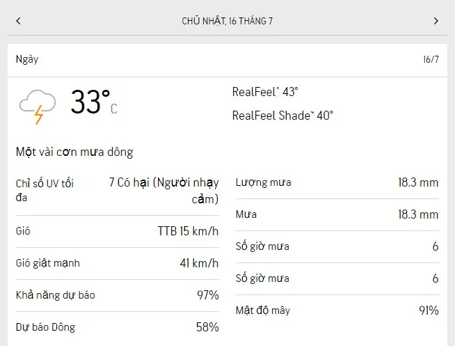 Dự báo thời tiết TPHCM cuối tuần 15-16/7/2023: Nắng gián đoạn, vài cơn mưa dông 3