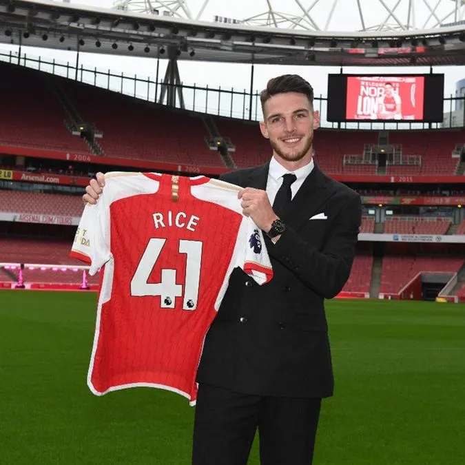 Declan Rice gia nhập Arsenal với bản hợp đồng dài hạn - Ảnh: Internet