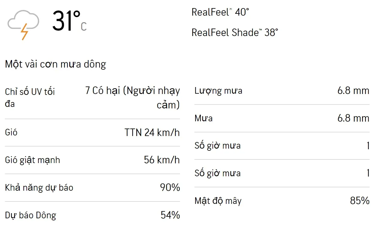 Dự báo thời tiết TPHCM 3 ngày tới (18/7 -20/7): Cả ngày có mưa trời dịu 1