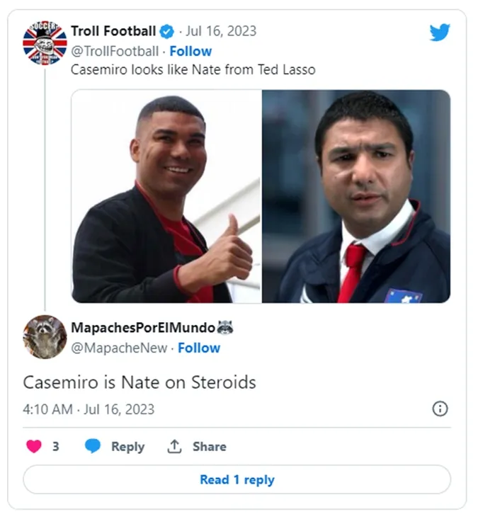 Các fan nước ngoài ví Casemiro như nhân vật Nathan 