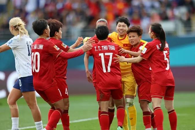 Việt Nam đã có một trận đấu quả cảm tại World Cup nữ 2023. Ảnh: Internet