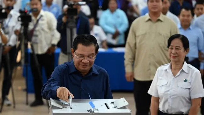 Bầu cử Campuchia: Đảng cầm quyền của ông Hun Sen tuyên bố chiến thắng 1