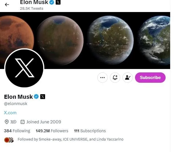 tài khoản Twitter của Elon Musk