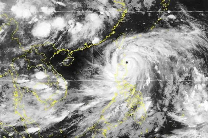 Tối 25/7, tâm bão Doksuri đang trên vùng biển Đông Bắc đảo Luzon (Philippines) 1