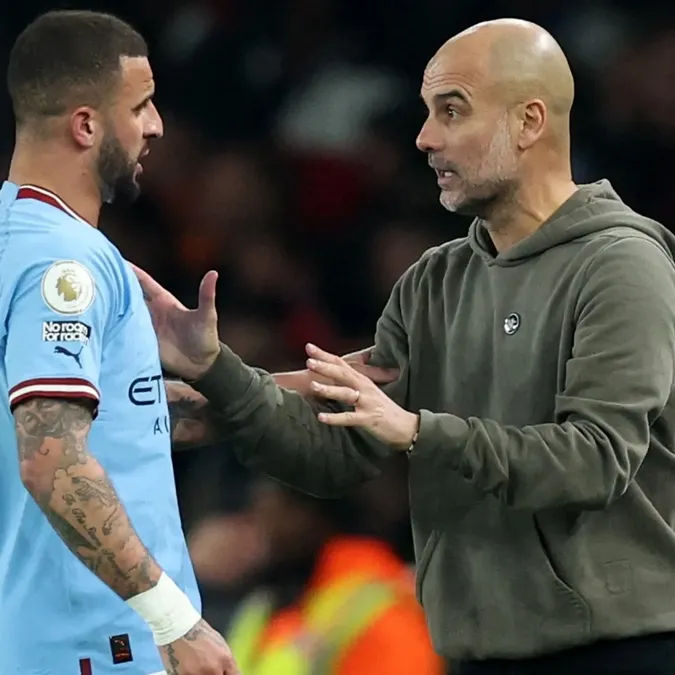 Pep Guardiola là người đã khiến Walker thay đổi ý định rời đi. Ảnh: Internet