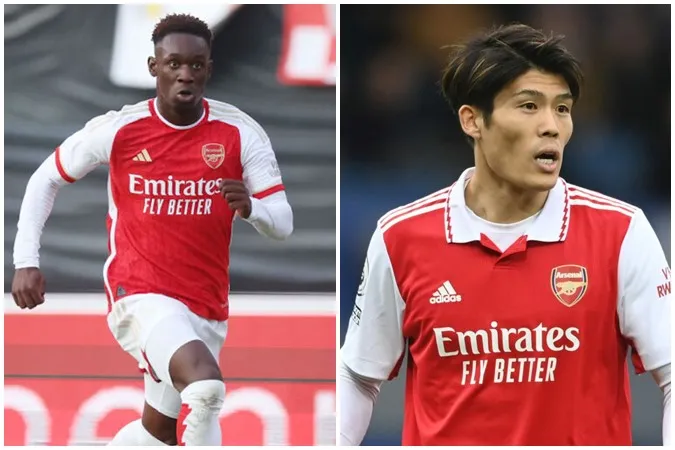 Arsenal sẵn sàng đính kèm Folarin Balogun và Tomiyasu Takehiro vào thương vụ sở hữu ngôi sao tuyển Ý - Ảnh: Internet