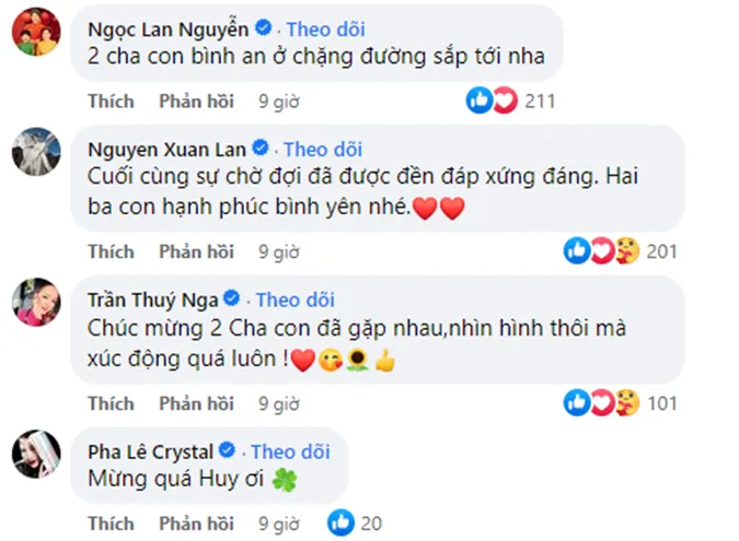 Phùng Ngọc Huy hội ngộ con gái Lavie, dàn sao Việt đồng loạt chúc mừng 2