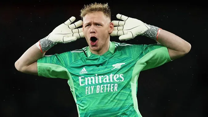 Aaron Ramsdale vẫn là thủ môn bắt chính trong khung gỗ Arsenal - Ảnh: Internet