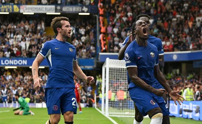 Axel Disasi ghi bàn giúp Chelsea gỡ hòa - Ảnh: Internet