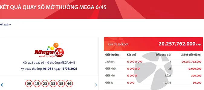 Sau giải Jackpot gần 257 tỷ đồng, Vietlott lại tìm thấy vé số trúng giải độc đắc 1