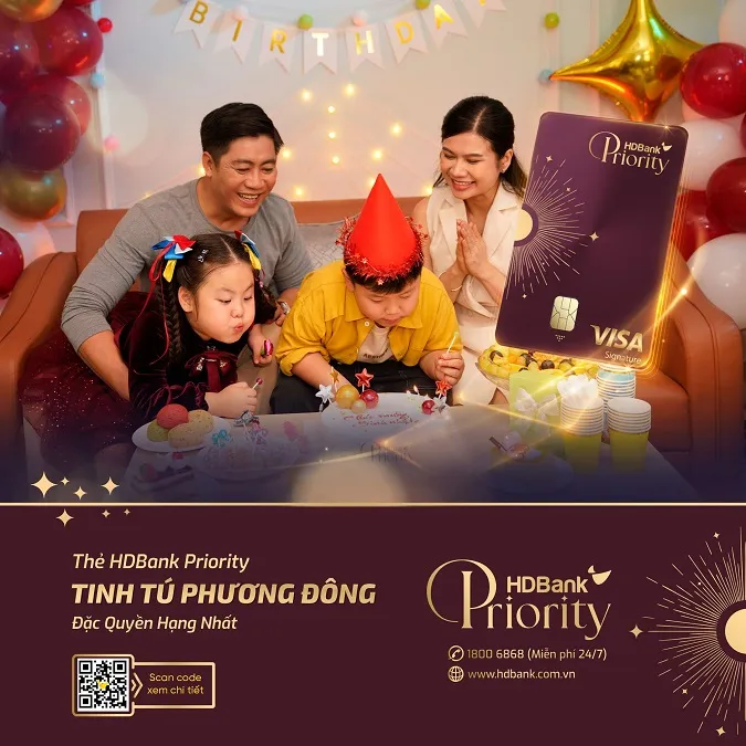 Tinh Tú Phương Đông với Thẻ Tín Dụng HDbank Priority 1