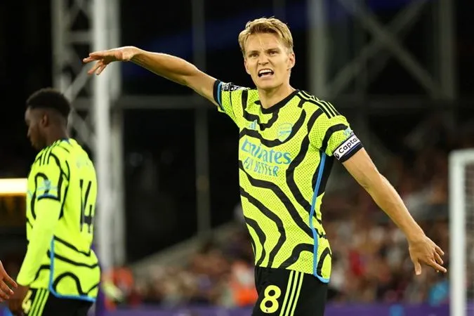 Martin Odegaard ghi bàn thắng duy nhất giúp Arsenal giành chiến thắng - Ảnh: Internet