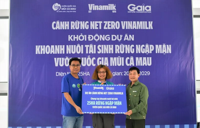 “Cánh rừng net zero” với dự án tái sinh 25 hecta rừng ngập mặn tại vườn quốc gia mũi Cà Mau 1