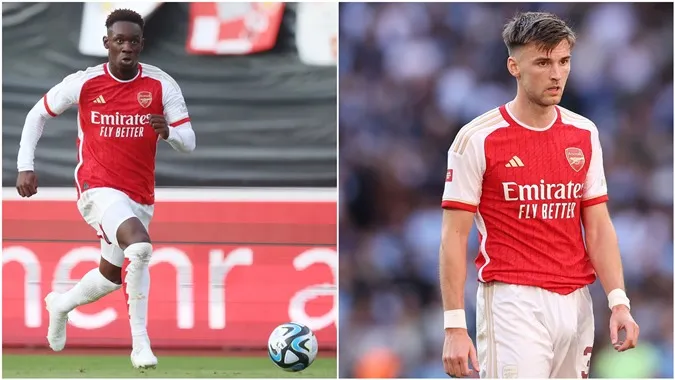 Folarin Balogun và Kieran Tierney dự kiến rời Arsenal - Ảnh: Internet