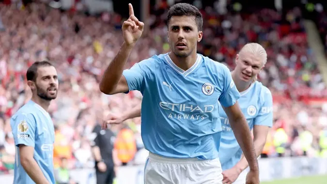 Rodri ngày một hoàn thiện trong màu áo Man City. Ảnh: Internet