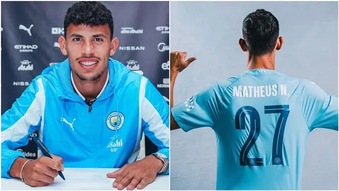 Matheus Nunes chính thức ra mắt Man City - Ảnh: Internet