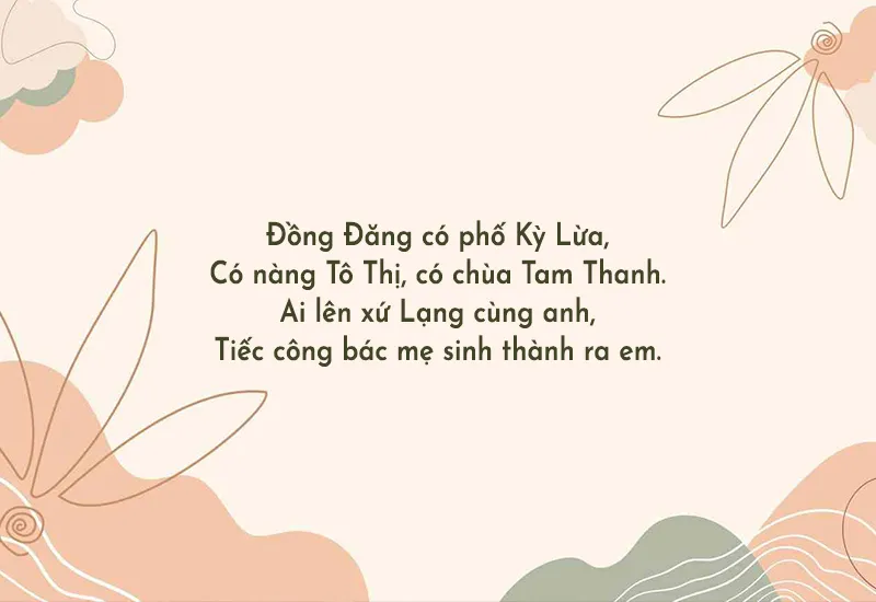 27 bài thơ về Lạng Sơn hay, ca dao, tục ngữ Lạng Sơn 5