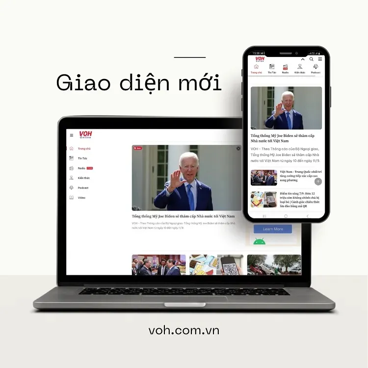 giao diện mới voh