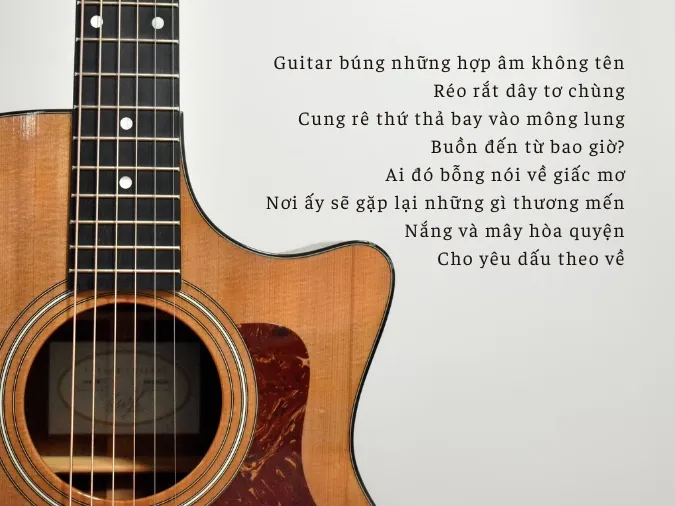 Tuyển tập thơ về đàn guitar, STT về guitar cảm xúc nhất 4