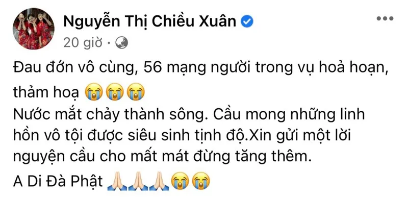 Cháy chung cư mini ở Hà Nội: Sao Việt gửi lời chia buồn, MC Thành Trung bàng hoàng hay tin người quen gặp nạn 3