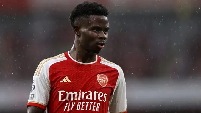 Bukayo Saka sẵn sàng cho trận đấu với Everton - Ảnh: Internet