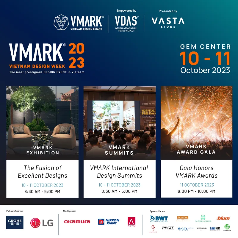 700 dự án thiết kế nội thất, kiến trúc tham gia tuần lễ Thiết kế Việt Nam VMARK 2023 2