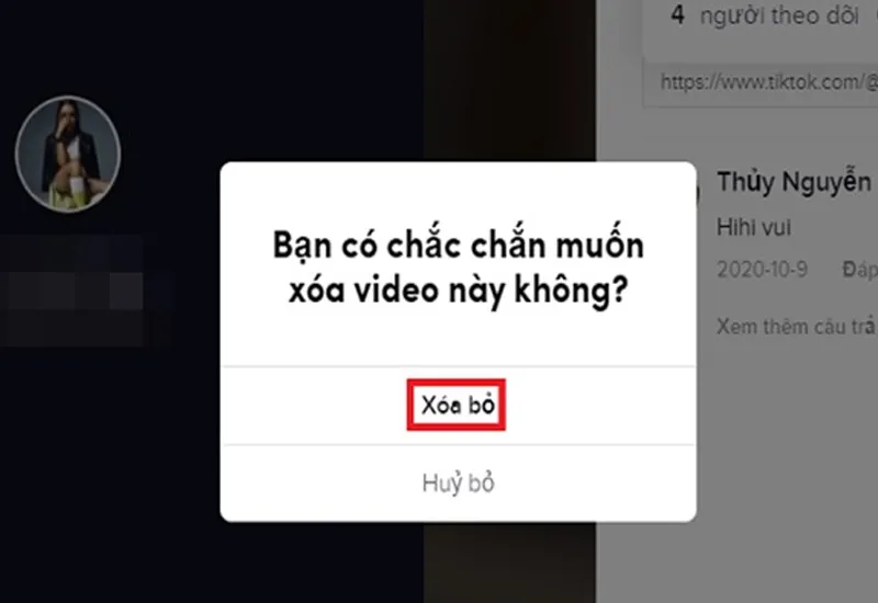 Cách xóa video trên TikTok 8