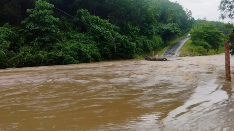 Nghệ An: Mưa lớn gây ngập lụt, sạt lở 1