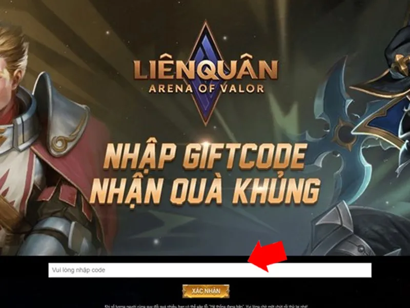 Cách nhập code, Giftcode Liên Quân Free 2023 mới nhất 6