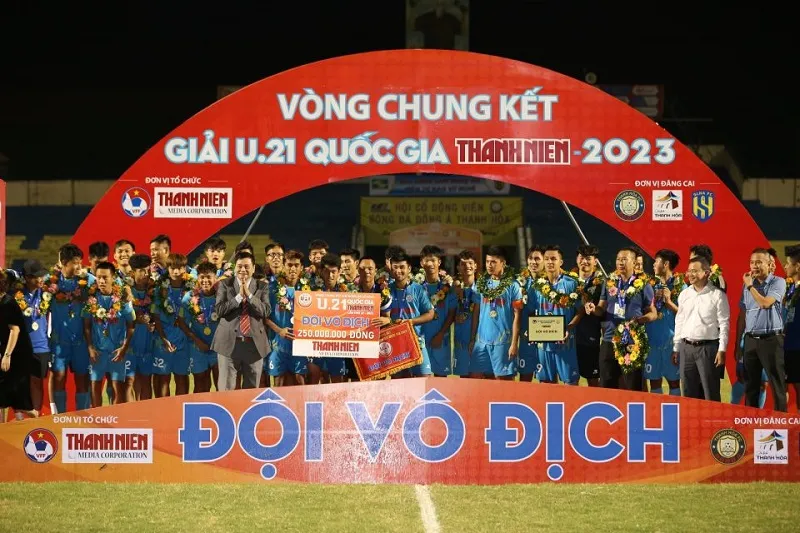 U21 PVF-CAND lần đầu đăng quang U21 Quốc gia sau loạt đấu súng cân não cùng U21 SLNA