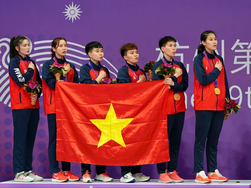 ASIAD 19: Tuyển cầu mây ngược dòng hạ Indonesia giúp thể thao Việt Nam có HCV thứ hai 2