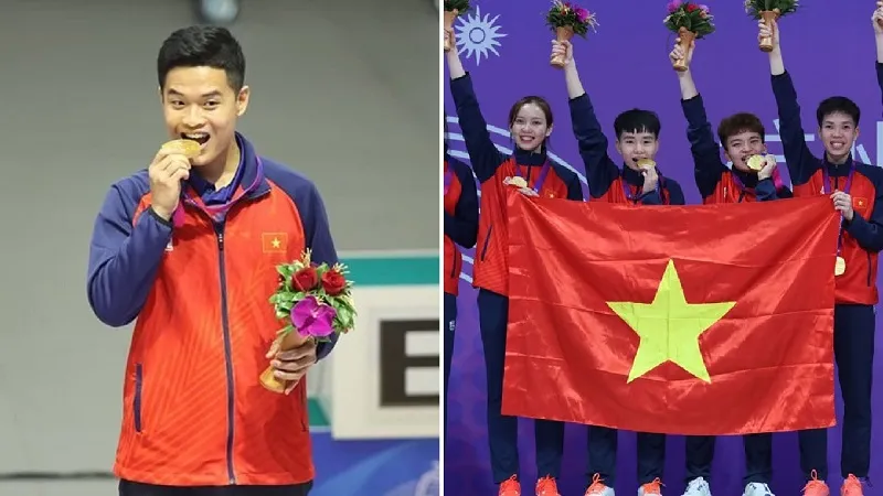 ASIAD 19: Đoàn thể thao Việt Nam hoàn thành chỉ tiêu HCV nhờ bắn súng và cầu mây