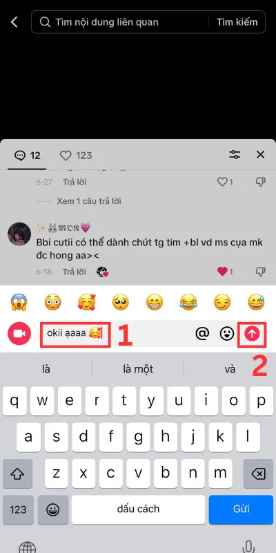 Cách trả lời bình luận trên TikTok bằng video, chữ mới nhất 2023 3