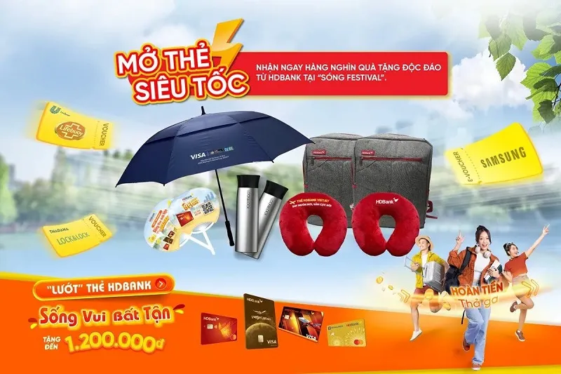 HDBank đến “Sóng Festival” giảm giá độc quyền tới 50% và hàng nghìn quà tặng độc đáo 1