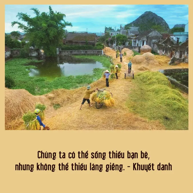 Những câu nói hay về tình làng nghĩa xóm 1