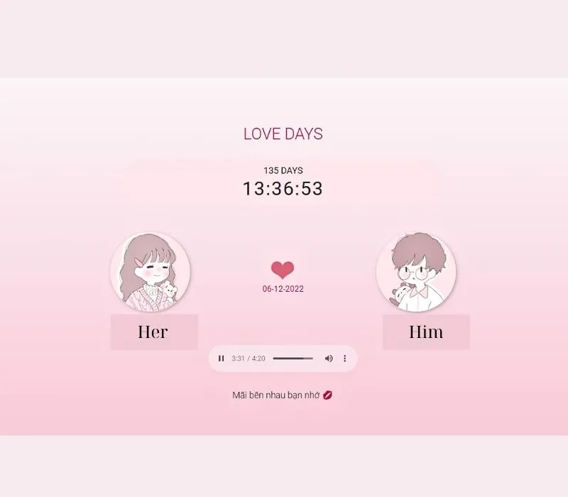 List 10 app/ứng dụng đếm ngày yêu được tải nhiều nhất 5