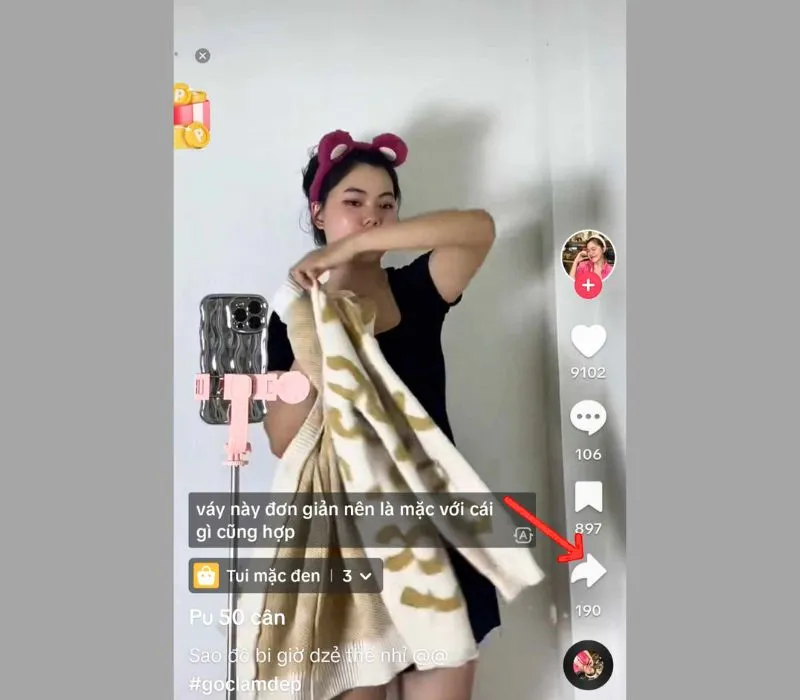 Hướng dẫn cách lưu video TikTok không có nút lưu đơn giản nhất 8