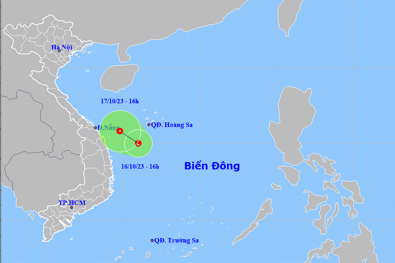 Vùng áp thấp trên biển có thể mạnh thêm, hướng đến ngoài khơi Trung Trung Bộ 1