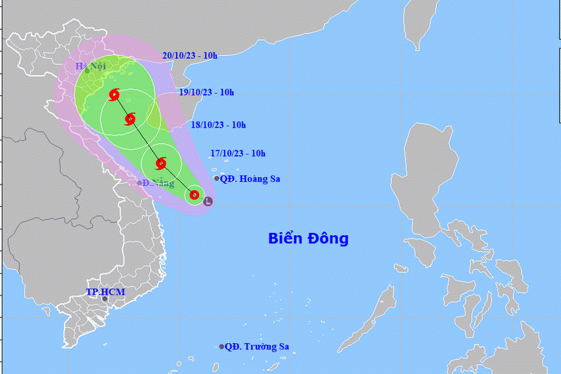 Áp thấp nhiệt đới di chuyển ven biển nước ta, có thể mạnh thêm 1