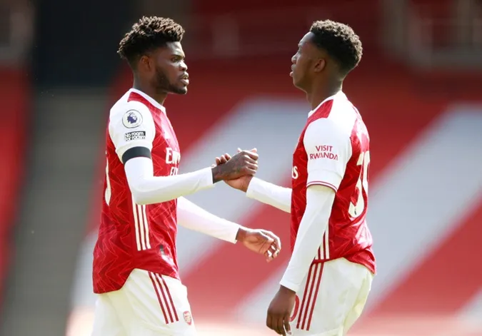 Thomas Partey và Eddie Nketiah có thể rời Arsenal đá CAN 2024 vào tháng Giêng. Ảnh: Internet