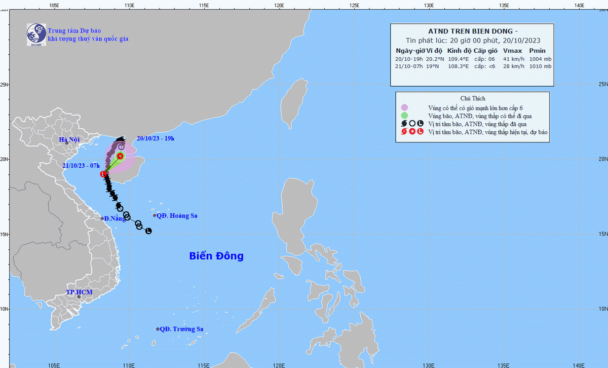 Bão số 5 đã suy yếu thành áp thấp nhiệt đới, sớm tan trên biển 1