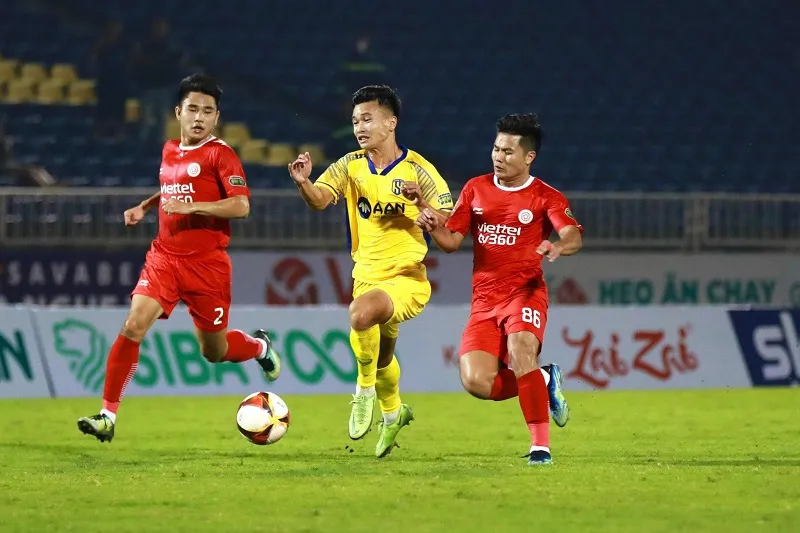 Kết quả V-League SLNA vs Viettel: Chủ nhà thi đấu ấn tượng, tiếc nuối rời sân với 1 điểm