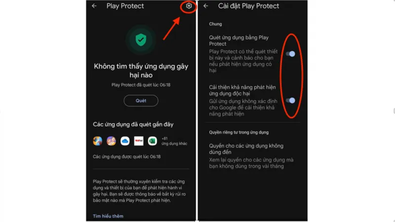 Hạn chế phần mềm độc hại bằng Google Play Protect 3